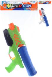 Pistole vodní 35cm se zásobníkem na vodu plastová 2 barvy