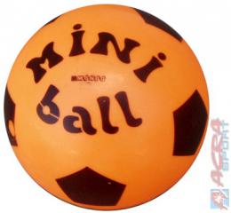 ACRA Míè mini ball gumový potištìný Oranžový 14 cm