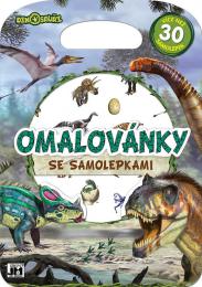 JIRI MODELS Omalovánky se samolepkami Dinosauøi