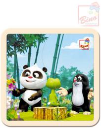 BINO D�EVO Puzzle (Krte�ek) Krtek a Panda v lese 4 d�lky