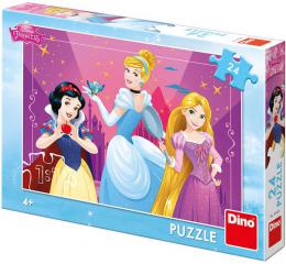 DINO Puzzle 24 dílkù Disney Odvážné princezny skládaèka 26x18cm