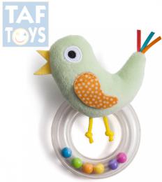 TAF TOYS Baby chrastítko plyšový ptáèek s kulièkami pro miminko - zvìtšit obrázek