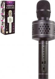 Mikrofon Karaoke Bluetooth ern bezdrtov na baterie USB kabel v krabici - zvtit obrzek