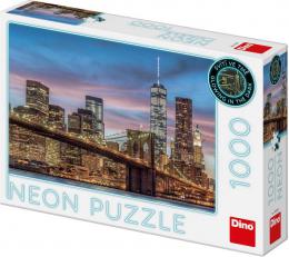 DINO Puzzle New York neon XL 66x47cm skldaka 1000 dlk svtc - zvtit obrzek