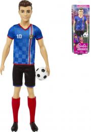 MATTEL BRB Barbie pank Ken fotbalista modr dres - zvtit obrzek