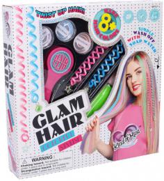 Zdobení vlasù dívèí kreativní set s vlasovými køídami v krabici