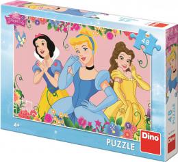 DINO Puzzle Disney Rozkvetlé Princezny 48 dílkù 26x18cm skládaèka v krabici