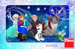 DINO Puzzle Snìhové vloèky Frozen (Ledové Království) 15 dílkù v krabici