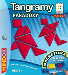 MINDOK Hra SMART Tangramy: Paradox cestovní skládaèka hlavolamy magnetiské
