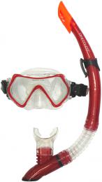 BROTHER Sada potápìèská èervená šnorchl + brýle pro ženy a juniory