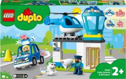 LEGO DUPLO Policejn stanice a vrtulnk na baterie Svtlo Zvuk 10959 STAVEBNICE - zvtit obrzek