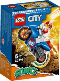 LEGO CITY Kaskadrsk motorka s raketovm pohonem 60298 STAVEBNICE - zvtit obrzek