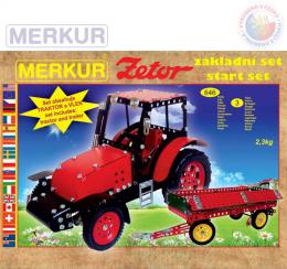 MERKUR Zetor zkladn set traktor + vlek 646 dlk