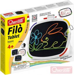 QUERCETTI Filo Tablet Basic kreslení tkanièkami na suchý zip / malování fixami 2v1 - zvìtšit obrázek